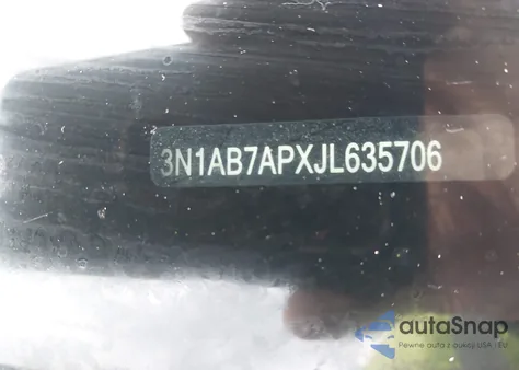 2018 Nissan Sentra Sv z USA, uszkodzony, nr VIN 3N1AB7APXJL635706